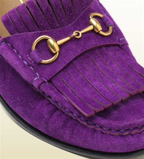 purple gucci loafers|gucci loafer lowest price.